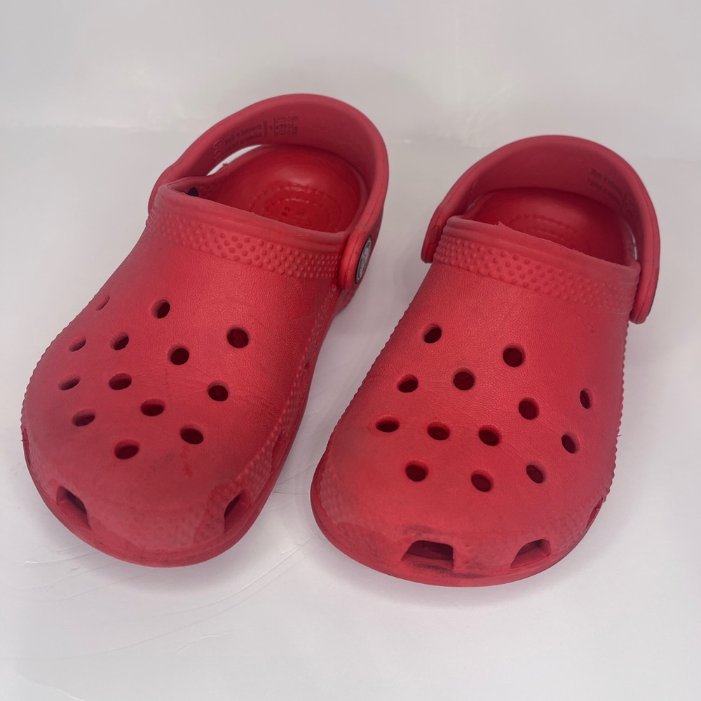 Toddler Red Crocs- Size C9